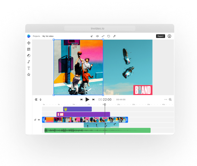 Invideo Link to Video official product or interface visual